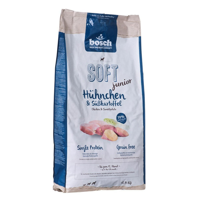 Fodder BOSCH Soft Junior Chicken and sweet potatoes Kid/Junior Chicken Sweet potato 12,5 Kg