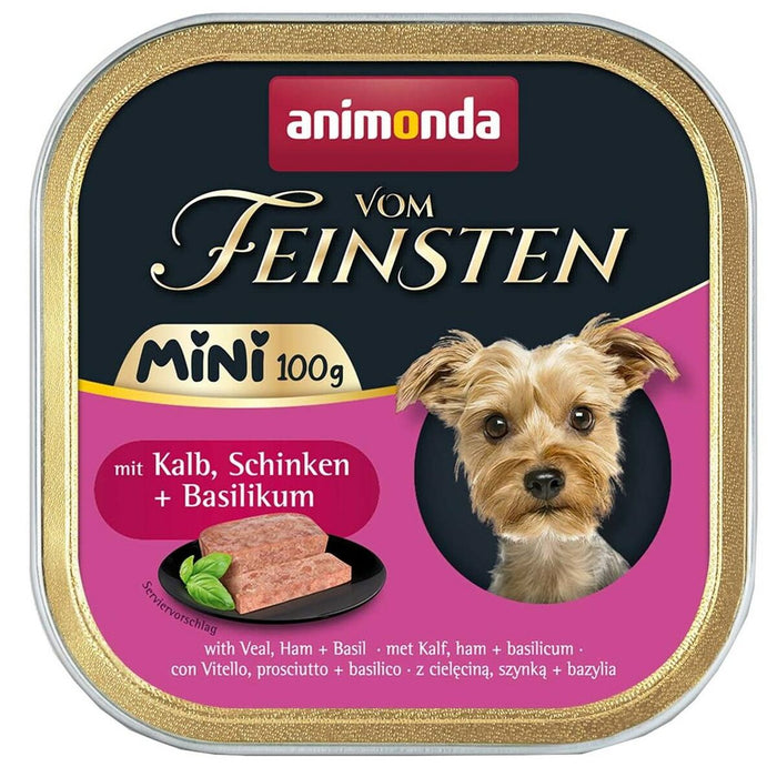 Wet food Animonda Vom Feinsten Adult Mini Veal, ham and basil Veal 100 g
