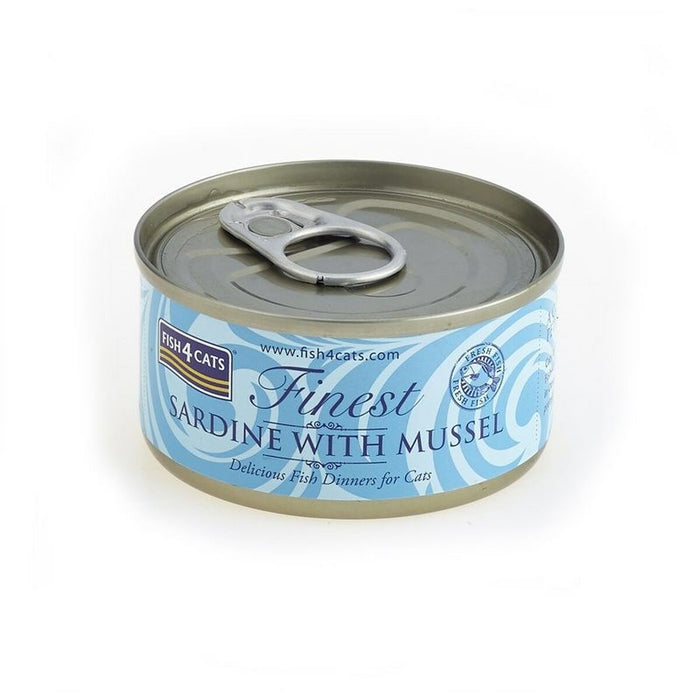 Cat food FISH4DOGS FISH4CATS Sardine with mussel Fish 70 g
