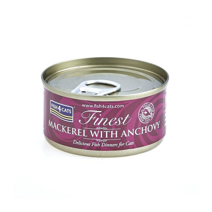 Cat food FISH4DOGS Mackerel with anchovy Fish 70 g