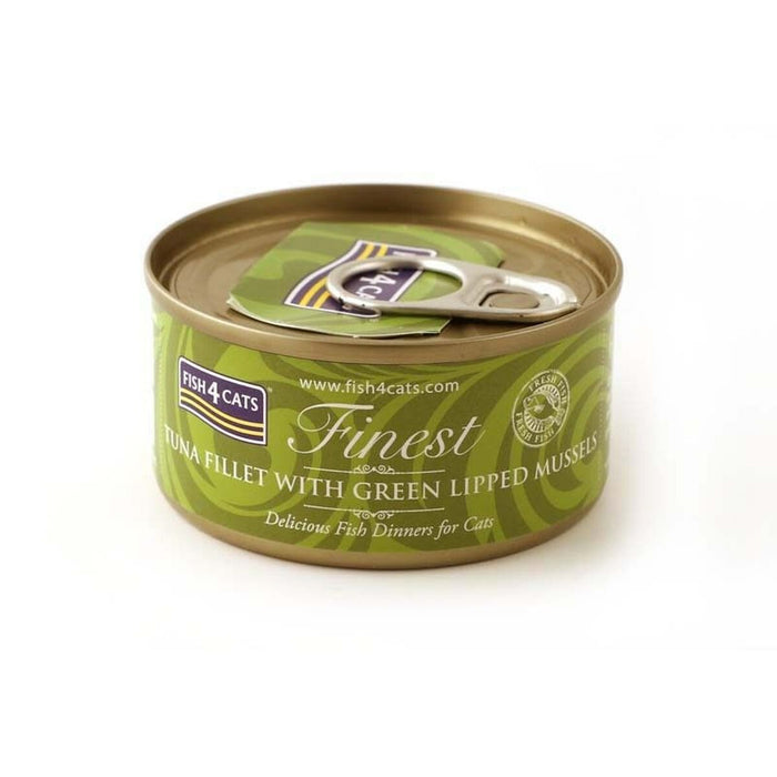 Cat food FISH4DOGS FISH4CATS Tuna fillet with green lipped mussel Fish 70 g