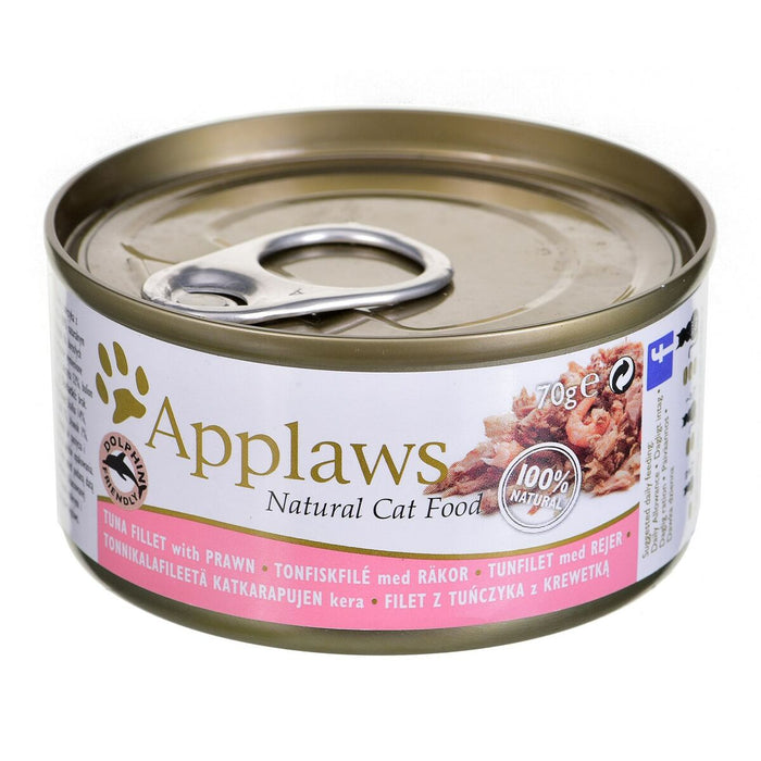 Cat food Applaws Tuna fillet with prawn in broth Fish Prawns 70 g