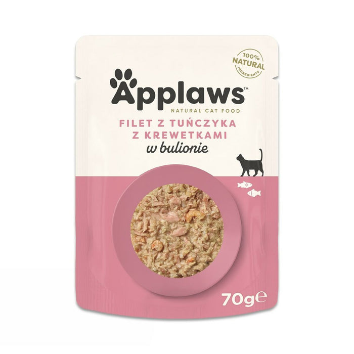 Cat food Applaws Tuna Fillet with prawn in broth Fish 70 g
