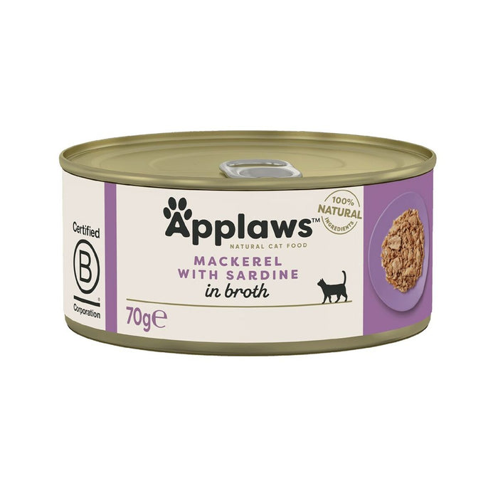 Cat food Applaws Mackerel with sardine in broth Fish 70 g
