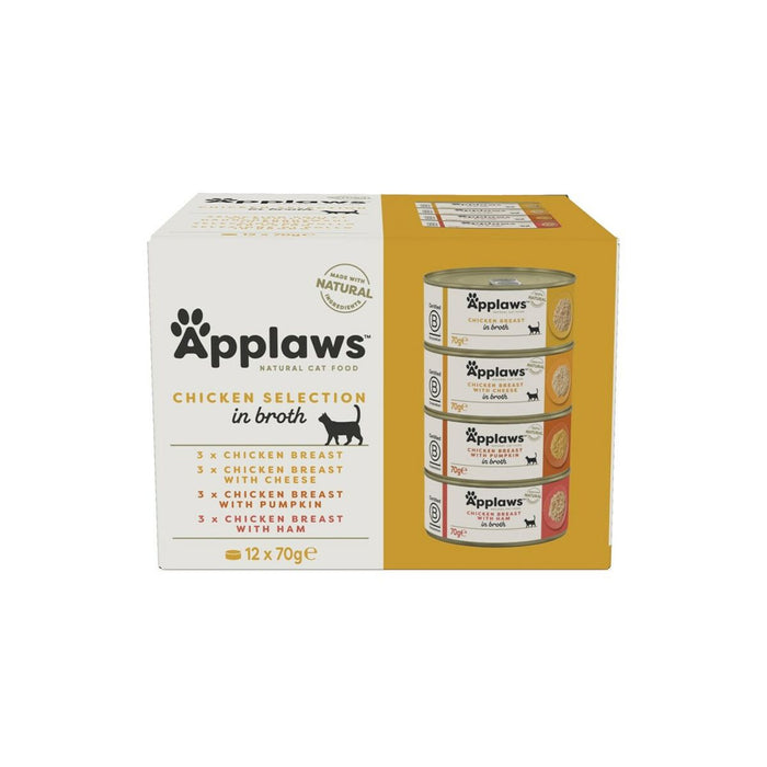 Cat food Applaws Chicken Selection in Broth Chicken