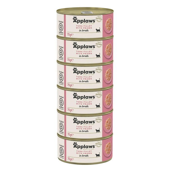 Cat food Applaws Tuna Fillet with Prawn in Broth Fish