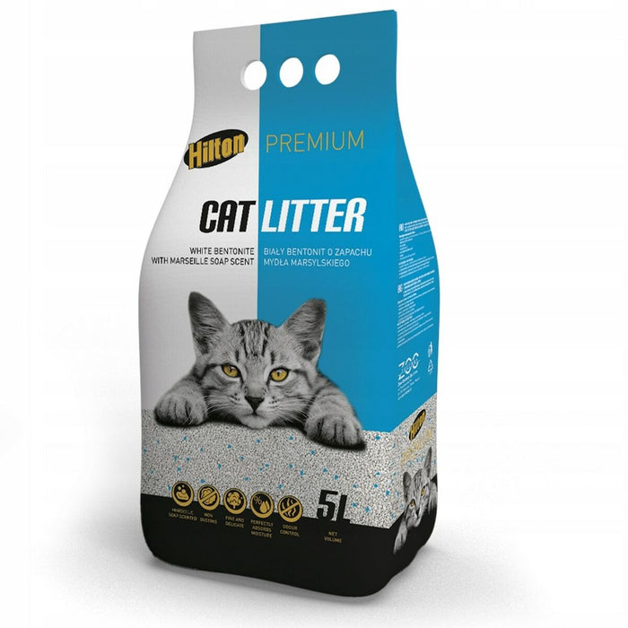 Cat Litter Hilton Premium Bentonita Blanca 5 L