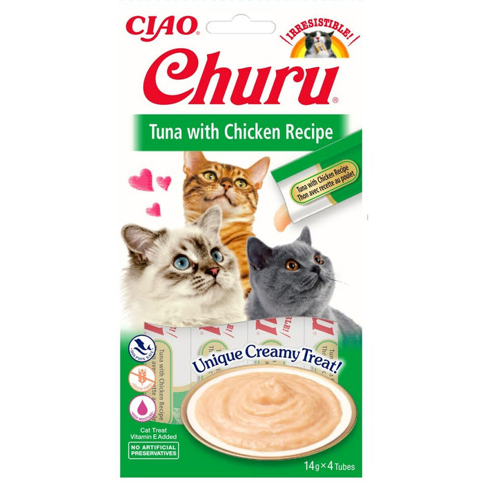 Snack for Cats Inaba Churu Chicken Meat Fish