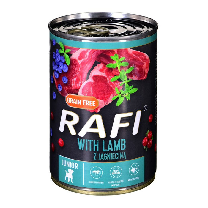 Wet food Dolina Noteci Rafi Junior Blueberry Lamb 400 g