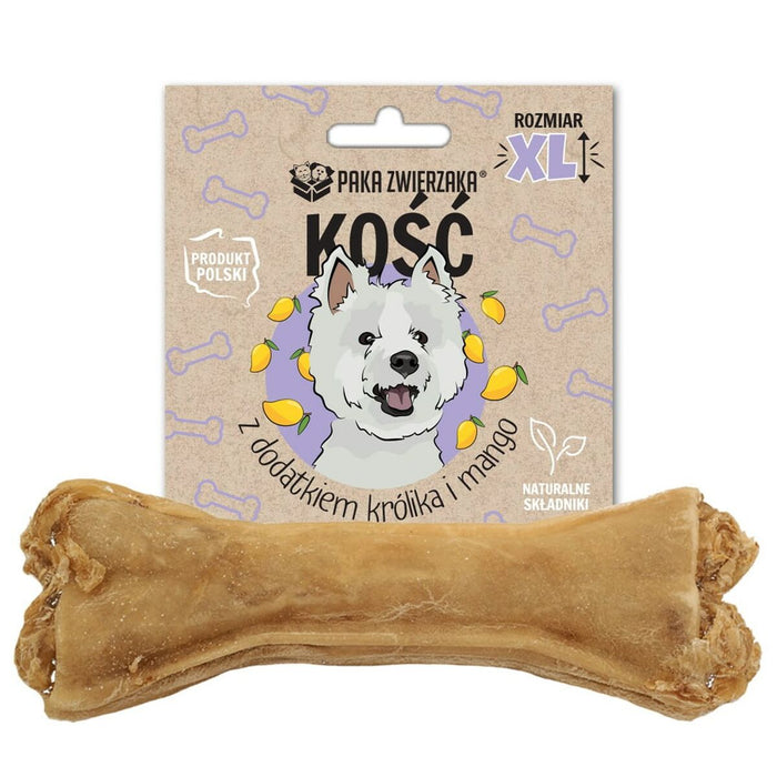 Dog Snack Paka Zwierzaka Bone with rabbit and mango XL 17 cm Rabbit 115 g