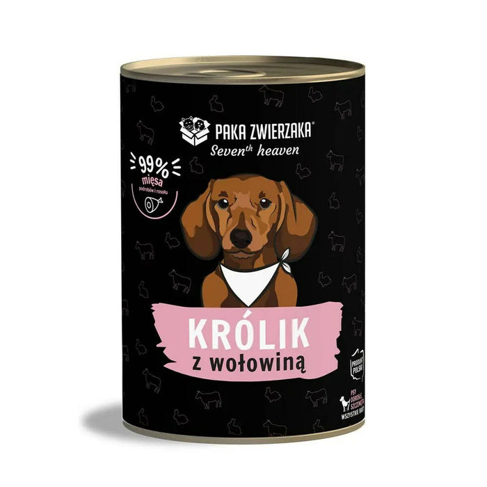 Wet food Paka Zwierzaka Seventh Heaven Rabbit and beef Rabbit 400 g