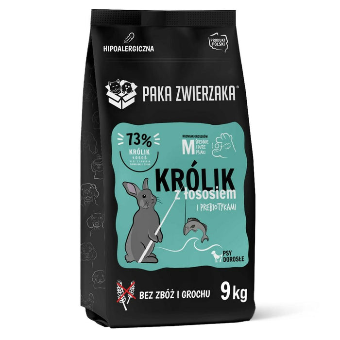 Fodder Paka Zwierzaka Rabbit with salmon M Rabbit 9 kg