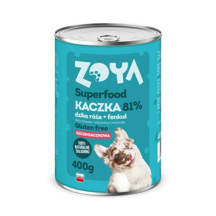 Wet food Zoya Superfood Puppy Duck 400 g