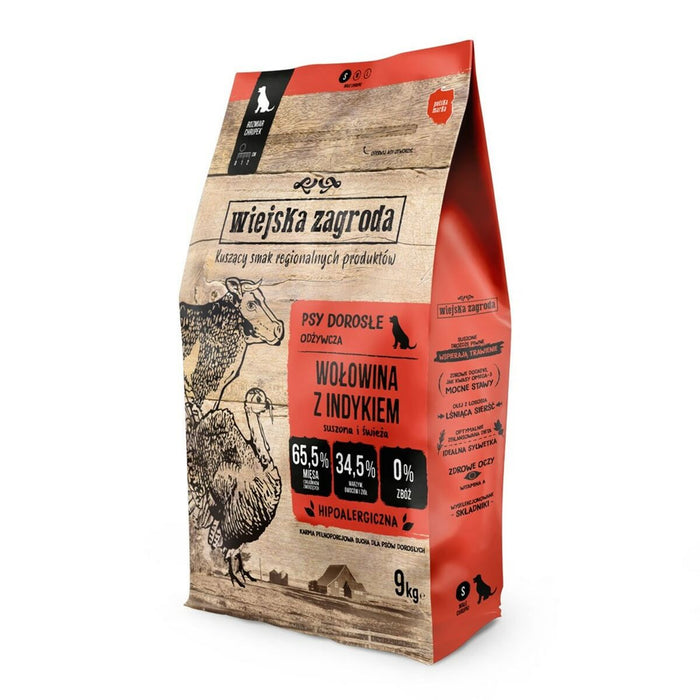 Fodder WIEJSKA ZAGRODA Beef with turkey S Veal 9 kg