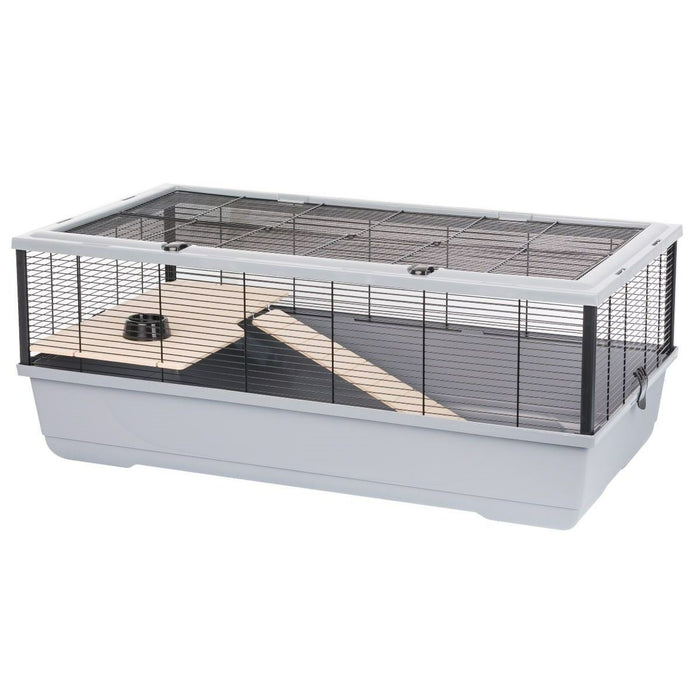 Cage INTER-ZOO Bernie Wood grey Wood Metal Plastic 100 x 39 x 54 cm