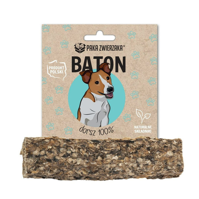 Dog Snack Paka Zwierzaka Cod Bar 12 cm Fish 28 g
