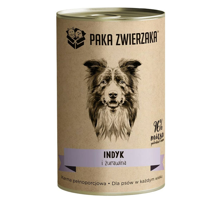 Wet food Paka Zwierzaka Turkey and cranberries Turkey 400 g