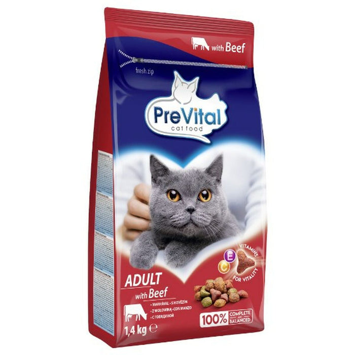 Cat food Prevital Beef 1,4 Kg