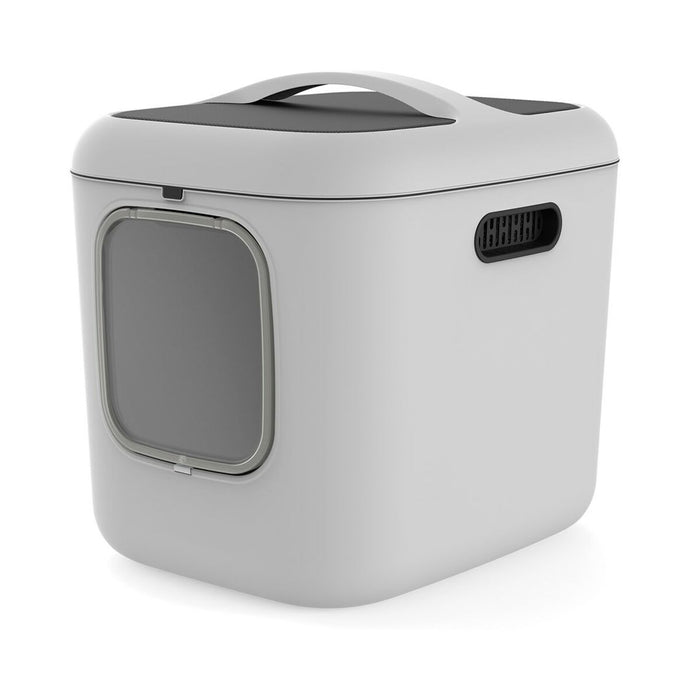 Cat Litter Box Rotho Biala XL White Plastic