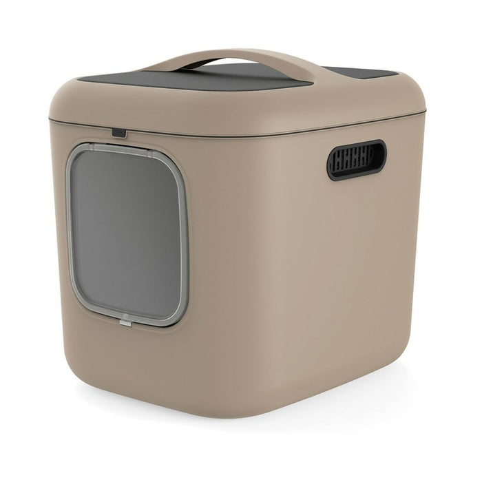Cat Litter Box Rotho Biala XL Cappuccino Plastic