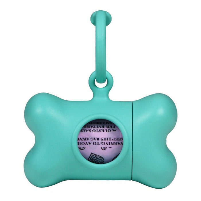 Pet Bag Dispenser United Pets Bon Ton Nano Classic Dog Aquamarine Recycled plastic (6 x 3 x 4 cm)