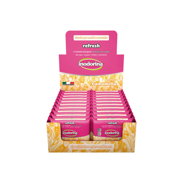 Wet Wipes for Pets Inodorina Refresh 24 Units
