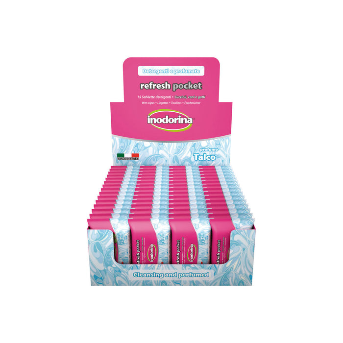 Wet Wipes for Pets Inodorina Talco 60 Units
