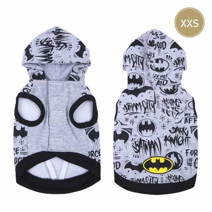 Dog Sweatshirt Batman XXS Grey