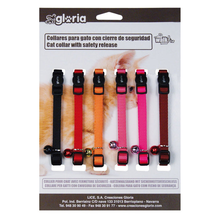 Cat Collar Gloria Classic Multicolour Smooth 6 Units