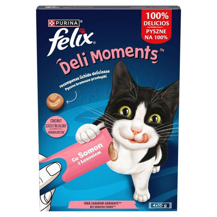 Snack for Cats Purina Felix Deli Moments Salmon 4 x 10 g