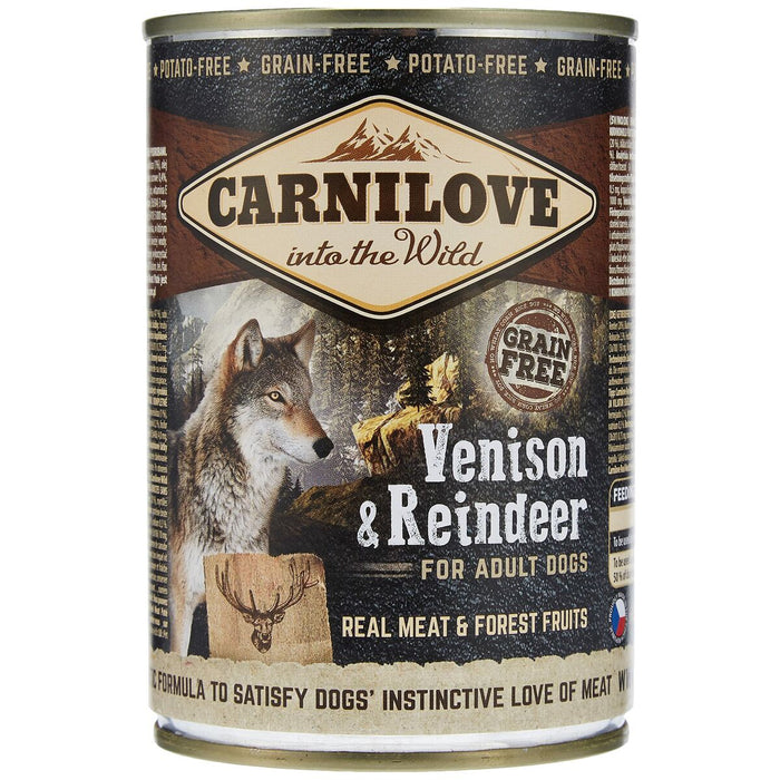 Wet food Carnilove Wild Wet Venison & Reindeer Deer Reindeer 400 g