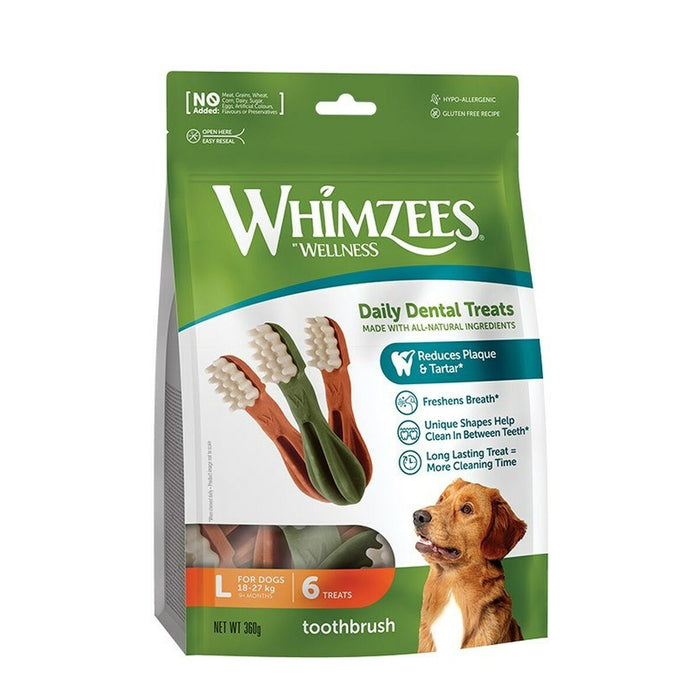 Dog Snack Whimzees Adult Toothbrush L Vegetables 360 g