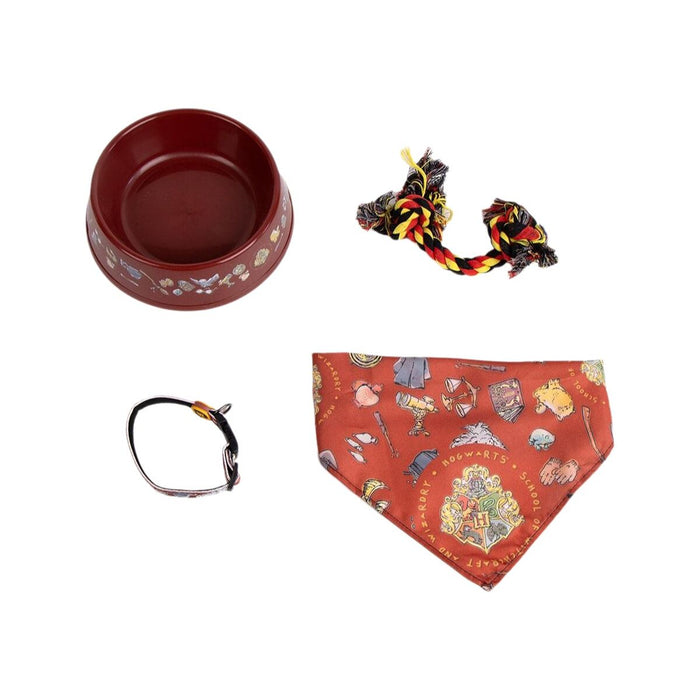 Gift Set Harry Potter Dark Red 21,0 x 21,0 x 8,8 cm Dog 4 Pieces