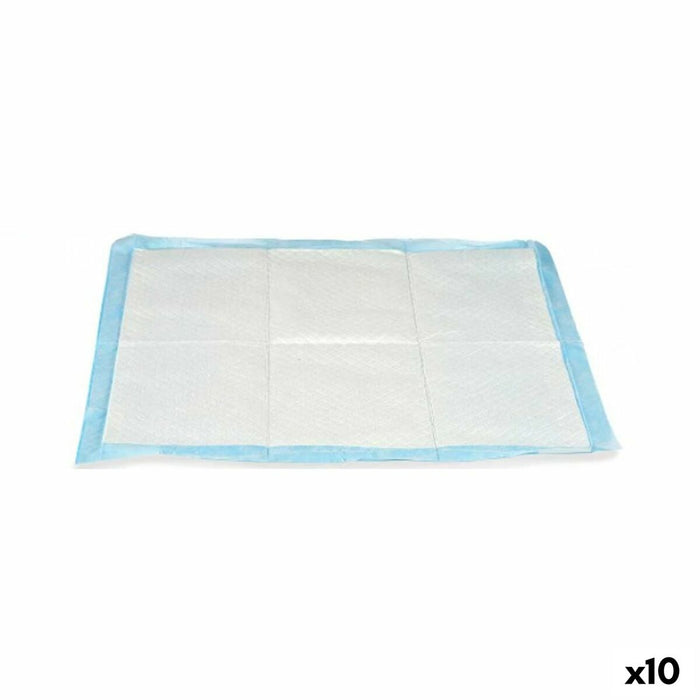 Puppy training pad Mascow 81757 81757 Blue White Paper Polyethylene 60 x 60 cm 18,5 x 6 x 35 cm (10 Units)