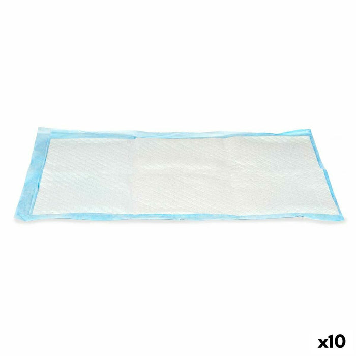 Saugende Unterlage Mascow 81756 81756 Blau Weiß Papier Polyäthylen 40 x 60 cm 19 x 28 x 6 cm 19 x 7 x 27,5 cm (10 Stück)