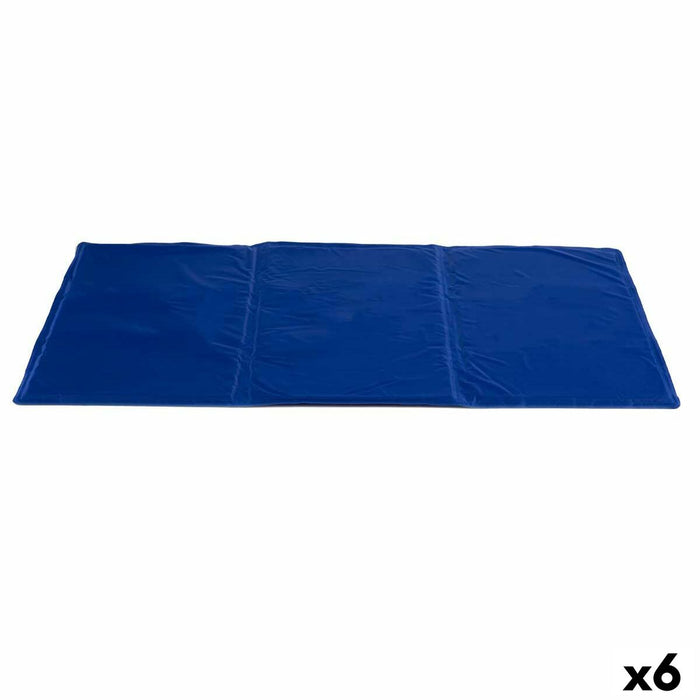 Alfombra para perros Mascow TOY210806-XL TOY210806-XL Azul Espuma Gel 49,5 x 1 x 90 cm Refrescante (6 Unidades)