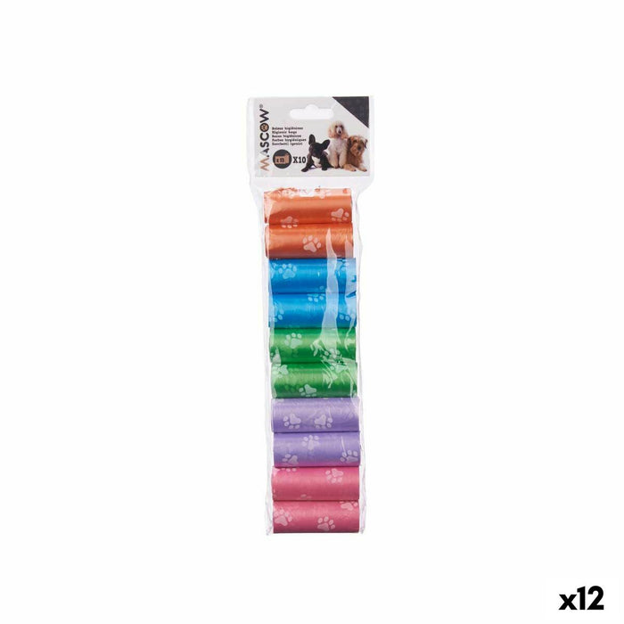 Set de Bolsas Mascow 199 199 Verde Rosa Violeta 9 x 30 x 2,5 cm Mascotas (12 Unidades)
